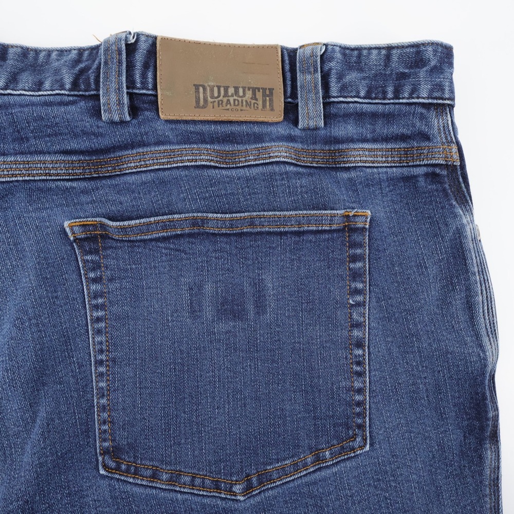 Duluth Trading Co Coolmax Flex Ballroom Jeans Blue Mens 46x30 (measures 29")